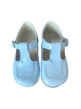 Load image into Gallery viewer, Blue Patent  T-bar Shoe