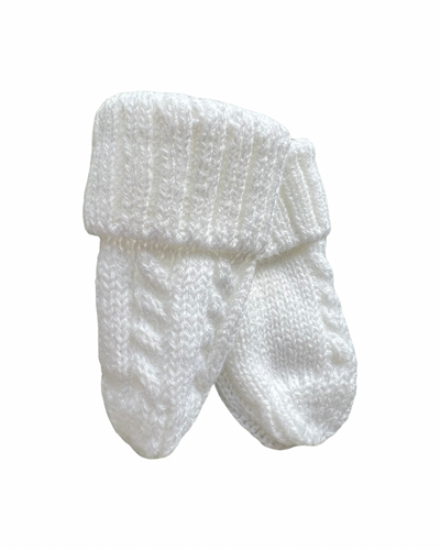 Baby knit mittens
