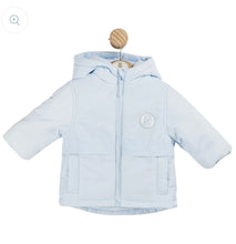 Load image into Gallery viewer, Blue Hooded Padded Jacket