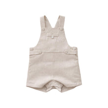 Load image into Gallery viewer, Boys Beige Striped Dungarees - Char-le-maine | Luxury Baby &amp; Children's Wear