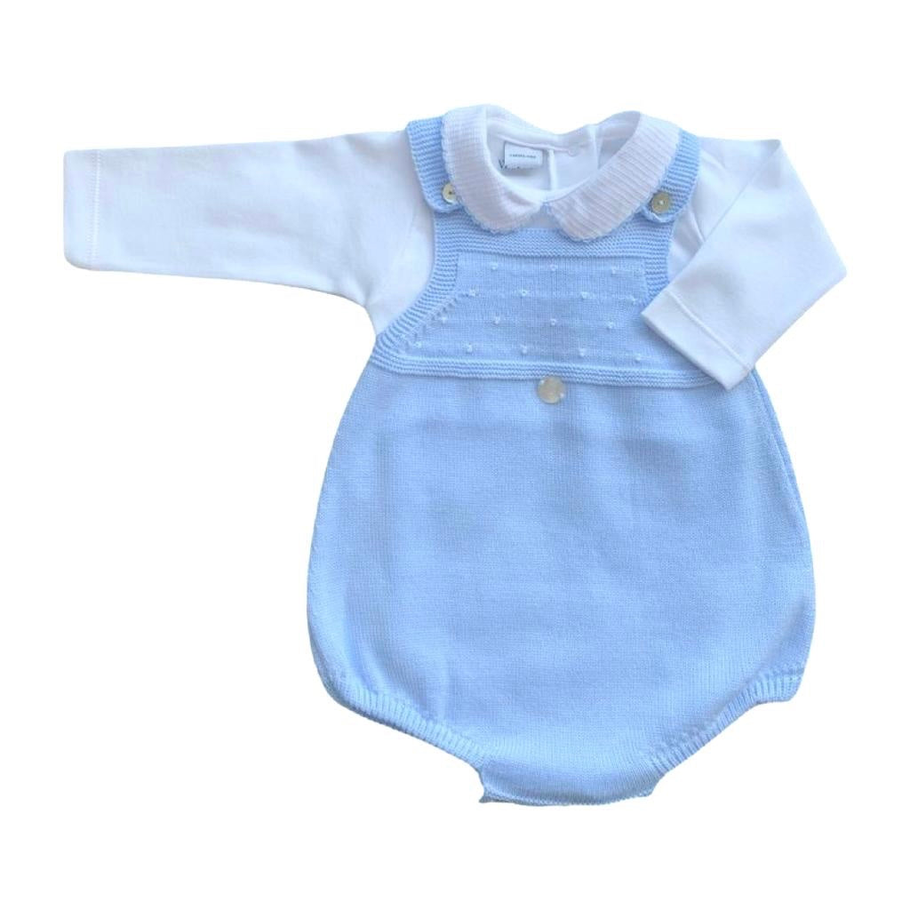 Baby blue Knit Shortie Set