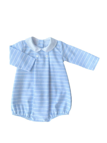 Boys Blue & White Stripped Romper