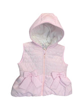 Load image into Gallery viewer, Girls Pink Hooded Puffer Gilet
