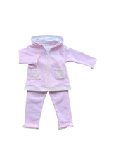 Load image into Gallery viewer, Girls Pale Pink Trouser Set