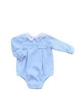 Load image into Gallery viewer, Boys Blue Corduroy Romper - Char-le-maine | Luxury Baby &amp; Children's Wear