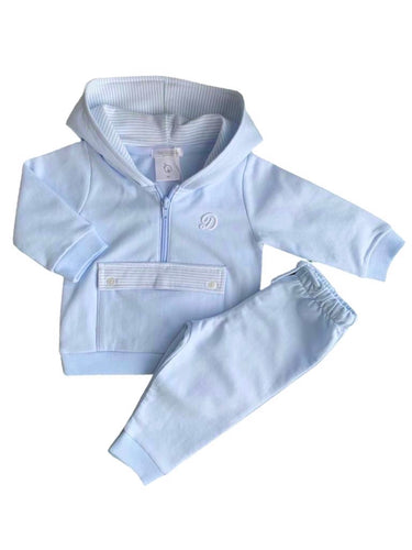 Pale Blue Hooded Tracksuit