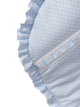 Load image into Gallery viewer, Blue Pique Pram Liner - Char-le-maine | Luxury Baby &amp; Children's Wear