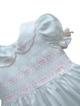 Load image into Gallery viewer, Girls Pink Cotton Hand-Smocked Dress - Char-le-maine | Luxury Baby &amp; Children's Wear