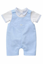 Load image into Gallery viewer, Boys Blue Short Dungaree Set - Char-le-maine | Luxury Baby &amp; Children's Wear