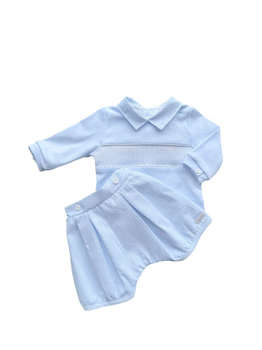 Boys Blue Cotton Jersey Short Set