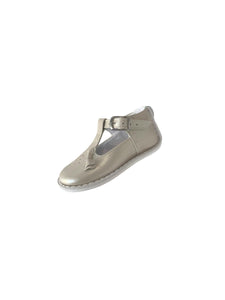 Girls Champagne Leather Shoe