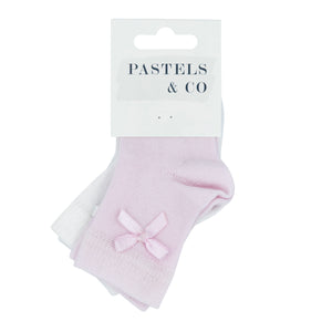 Girls 2-Pack Cotton Socks