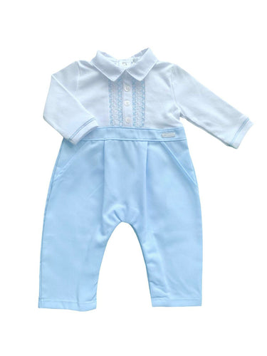 Pale Blue Cotton Playsuit