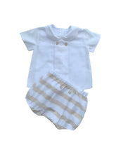 Load image into Gallery viewer, Beige &amp; White Jam Pant set