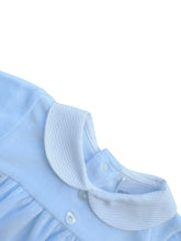 Load image into Gallery viewer, Boys Blue &amp; White Velour Romper