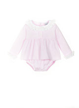 Load image into Gallery viewer, Baby Girls Pale Pink Cotton Shorts Set - Char-le-maine | Luxury Baby &amp; Children's Wear