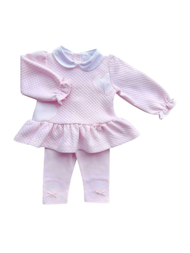 Girls Pink Legging Set