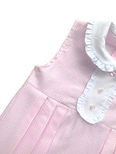 Load image into Gallery viewer, Girls Pink and White Gingham Dress