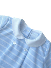 Load image into Gallery viewer, Boys Blue &amp; White Stripped Romper