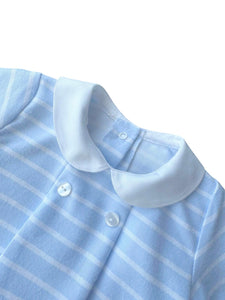 Boys Blue & White Stripped Romper