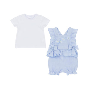 Girls Dungaree Short Set