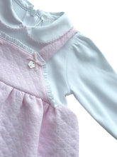 Load image into Gallery viewer, Girls Pink &amp; White Comono Dress