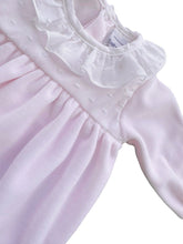 Load image into Gallery viewer, Pink Velour Babygrow - Char-le-maine | Luxury Baby &amp; Children's Wear