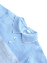 Load image into Gallery viewer, Blue &amp; White Knitted Trouser Set