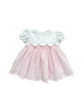 Load image into Gallery viewer, Girls Pink &amp; White Striped Dress