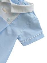 Load image into Gallery viewer, Boys Blue Romper - Char-le-maine | Luxury Baby &amp; Children's Wear