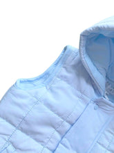 Load image into Gallery viewer, Boys Pale Blue Hooded Puffer Gilet