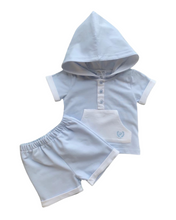 Load image into Gallery viewer, 2-Piece Hooded Short Set - Char-le-maine | Luxury Baby &amp; Children's Wear