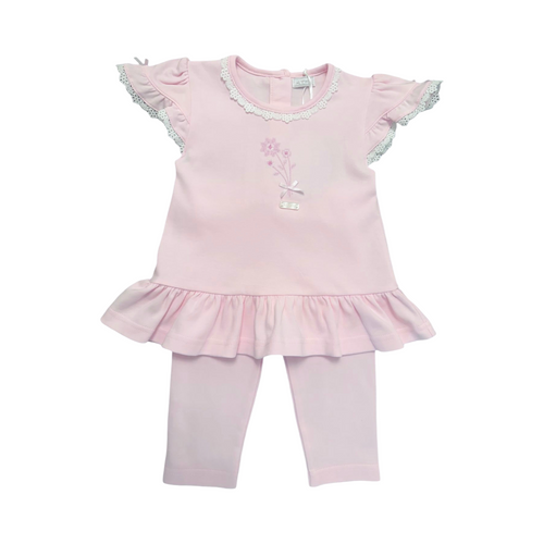 Girls Pink Legging Set