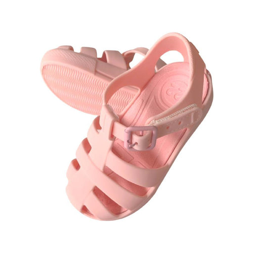 Pastel Pink Matt Jelly Sandals