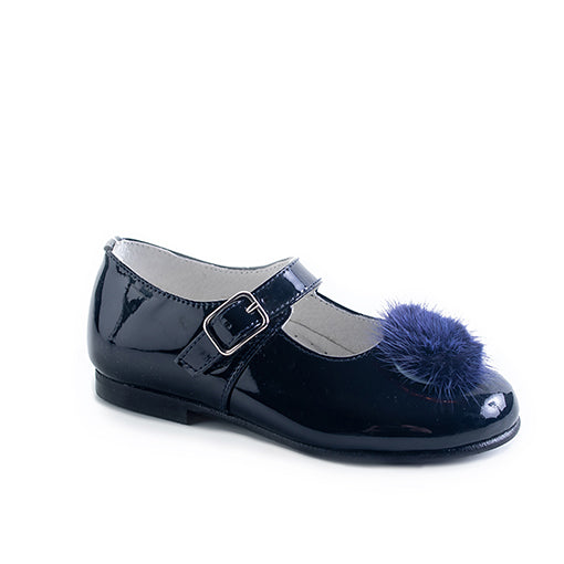 Navy Patent Shoe - Char-Le-Maine