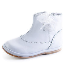 Load image into Gallery viewer, White Leather Boot - Char-Le-Maine