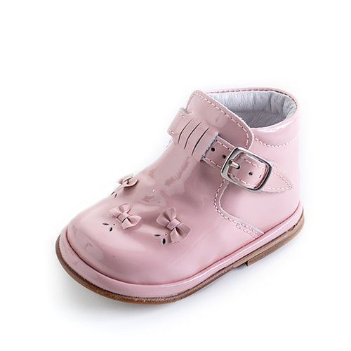 Madalena Pink Patent Boot - Char-Le-Maine