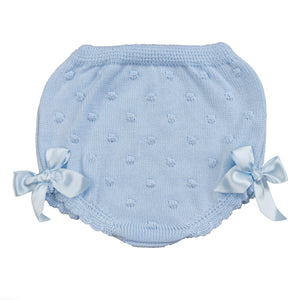 Pale Blue Knitted Bloomers