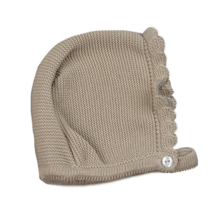 Unisex Beige Knitted Bonnet’s