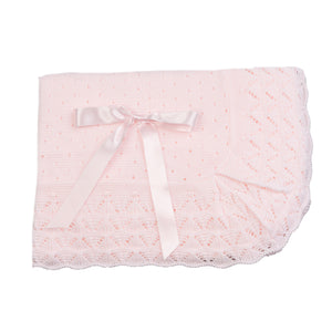 Juliana - Pale Pink Knitted Shawl