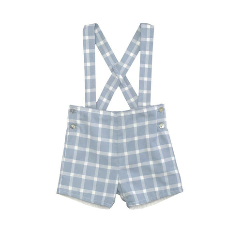 Checkered Shorts With Straps - Char-Le-Maine