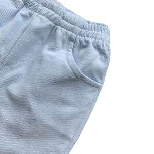 Pale Blue Cotton Corduroy Trousers