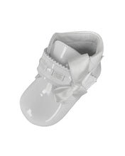 Load image into Gallery viewer, White Patent Pram Bootie