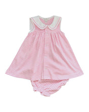 Load image into Gallery viewer, Girls Pink and Stripe Dress