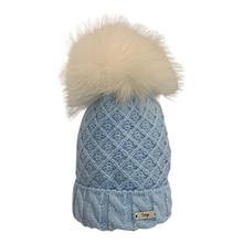 Load image into Gallery viewer, Pale Blue Knitted Hat