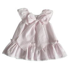 Load image into Gallery viewer, Pink Seersucker Striped Dress