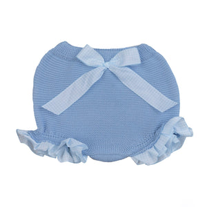 Azul Blue & Gingham Check Knitted Bloomers