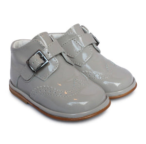 Chico Boys patent grey boots - Char-le-maine | Luxury Baby & Children's Wear