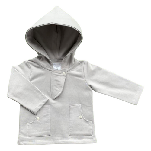 Hooded Jersey Top - Grey