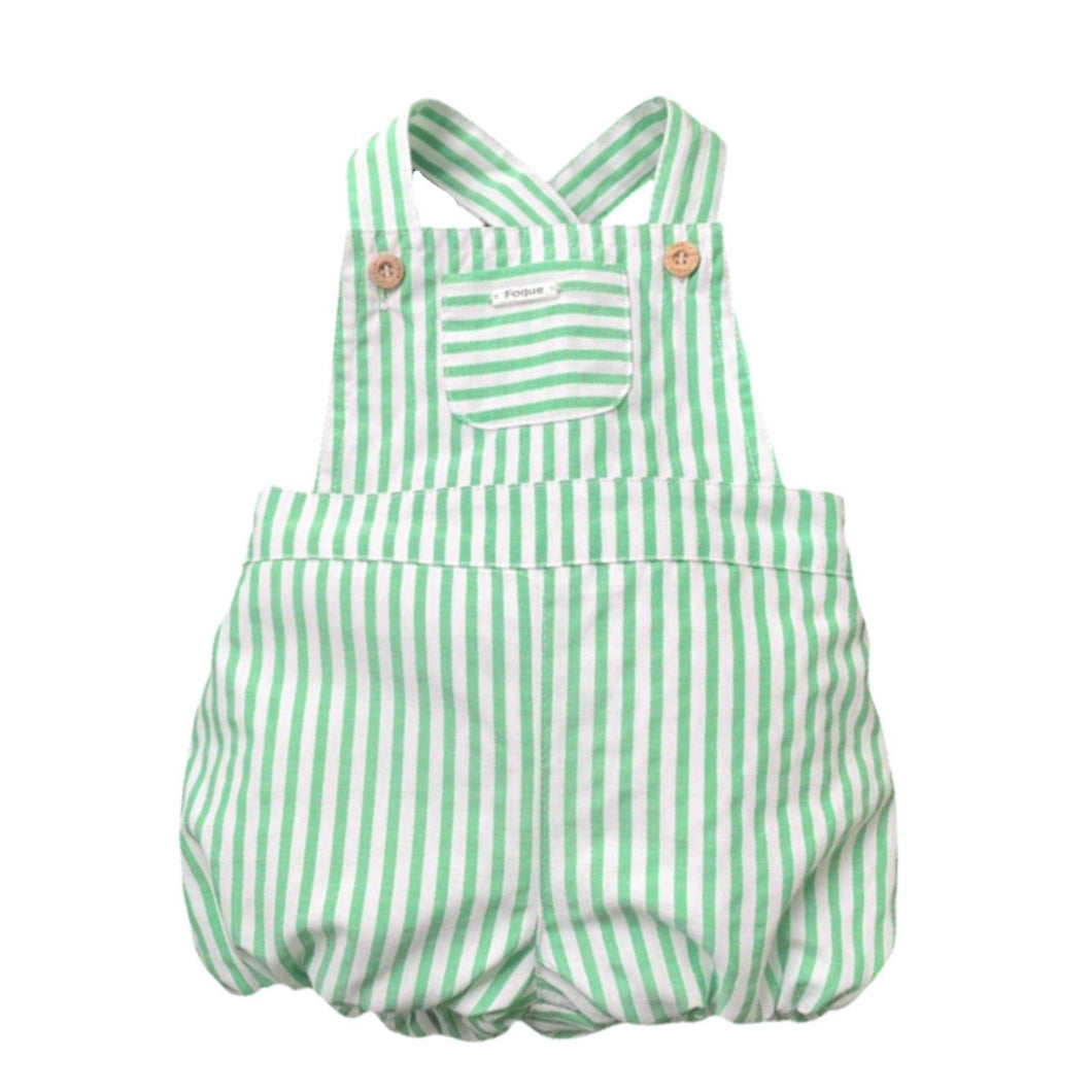 Green Cotton Dungarees